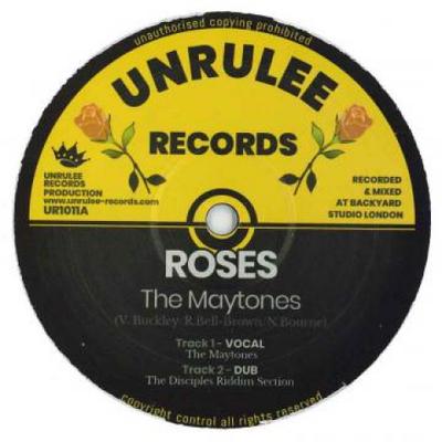 10inch Record MAYTONES / DISCIPLES RIDDIM SECTION - Roses; Dub / Roses Dubplate Mix Dub UR1011 Unrulee 2018 UK Reggae, Ska & Dub