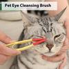 Pet Eye Care Brush - Soft Bristles, Tear Stain Removal, Safe & Comfortable For Cats & Dogs