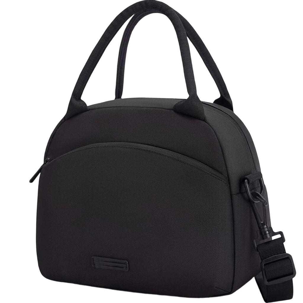 Große Kapazität Schulter Crossbody Lunchtasche Tragbare Handheld Isolierte Kühltasche für Büroangestellte Lebensmittelaufbewahrung mit Reißverschlusstasche vorne
