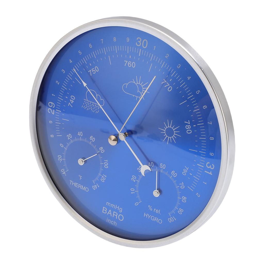 Thermometer Barometer Hygrometer 3 In 1 All Season Wall Hanging Indoor Outdoor Accurate Weather