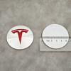 ANC1 4Pcs/set 56mm Silver Red Tesla Cap Hub Center Cap Sticker Logo for Tesla Model 3 Y S X Personalized Car Sticker Car Accessories