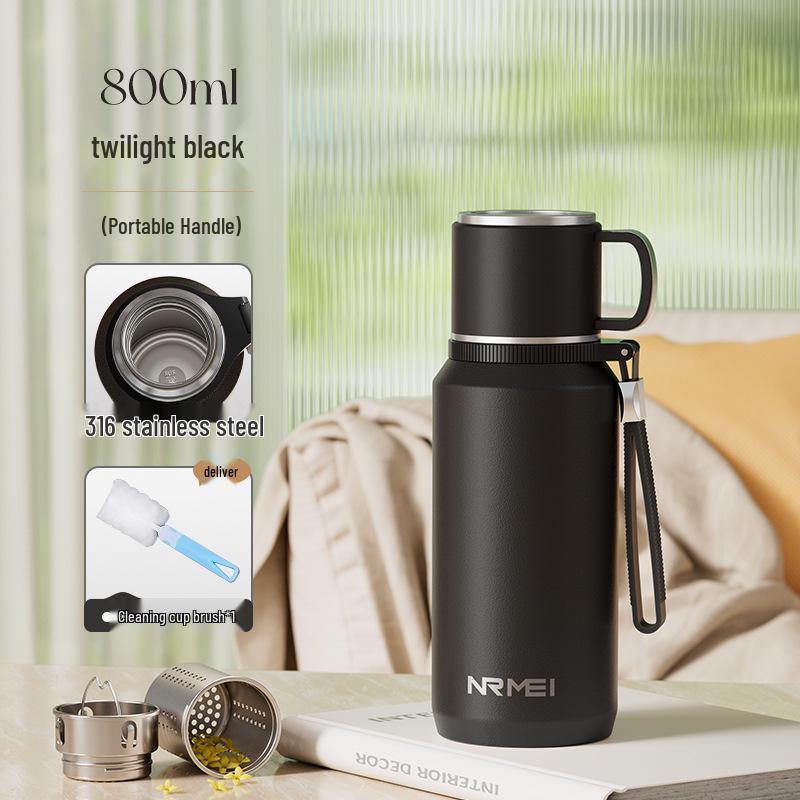 2025 Large Capacity Insulated Kettle with Tea Infuser – Unisex