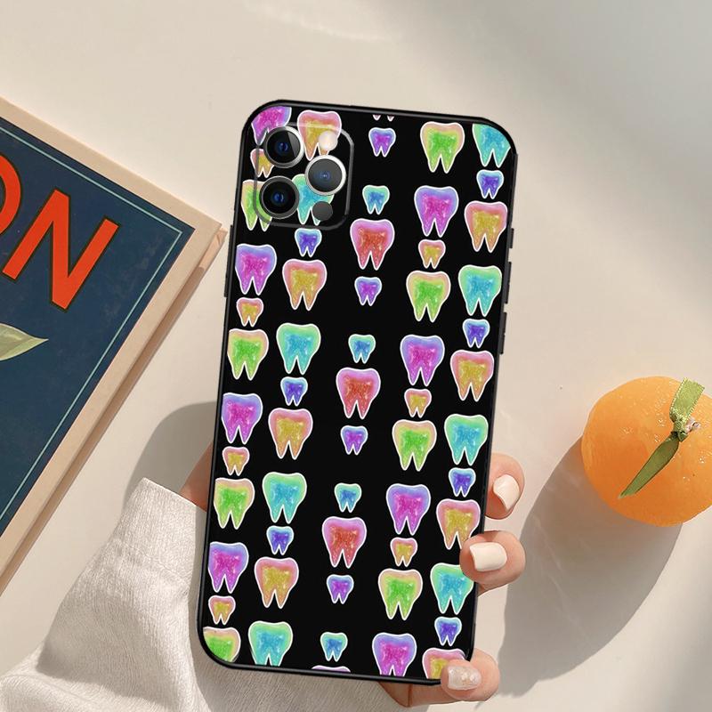 Dentist Tooth Funda Case For iPhone 15 14 16 Pro Max 11 12 13 Pro Max Mini XR 16e 16 15 Plus Phone Cover