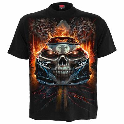 SPIRAL DIRECT SPEED FREAK T-Shirt Tattoo Skull Goth Flames Rock Race Gift Top