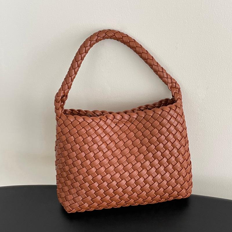 

Высококачественная ручная плетеная универсальная женская сумка через плечо и подмышку Taochuan LD1165 One Size коричневый