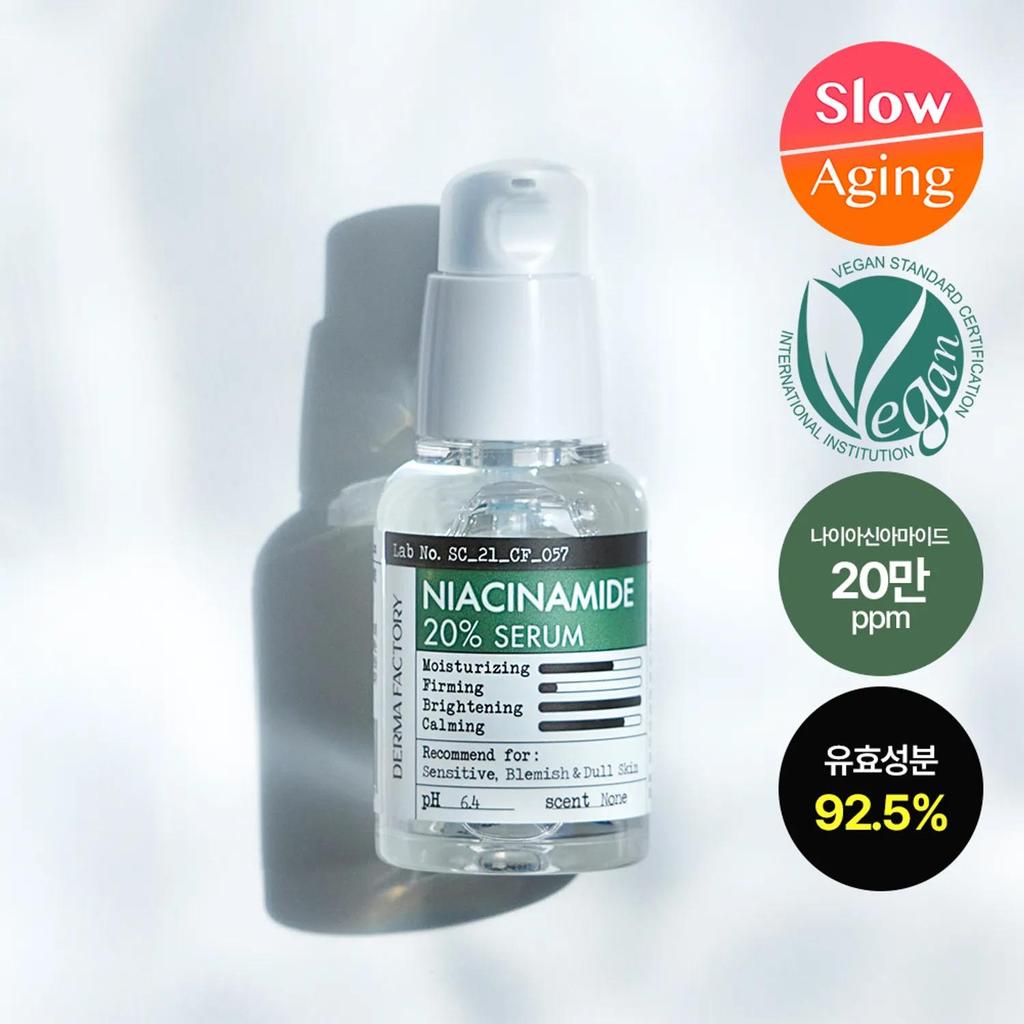 DERMA FACTORY Niacinamid 20% Serum 30ml
