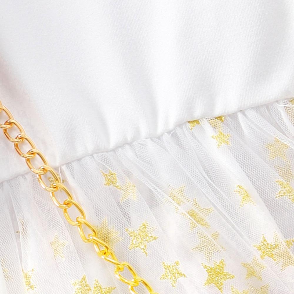 2-7Y Long-Sleeved Dress New Style Girls' Long-Sleeved Tiered Dress Christmas Dress with Bag