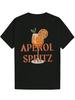 Short Sleeve T-shirt - Black Aperol Spritz Cocktail Graphic Print