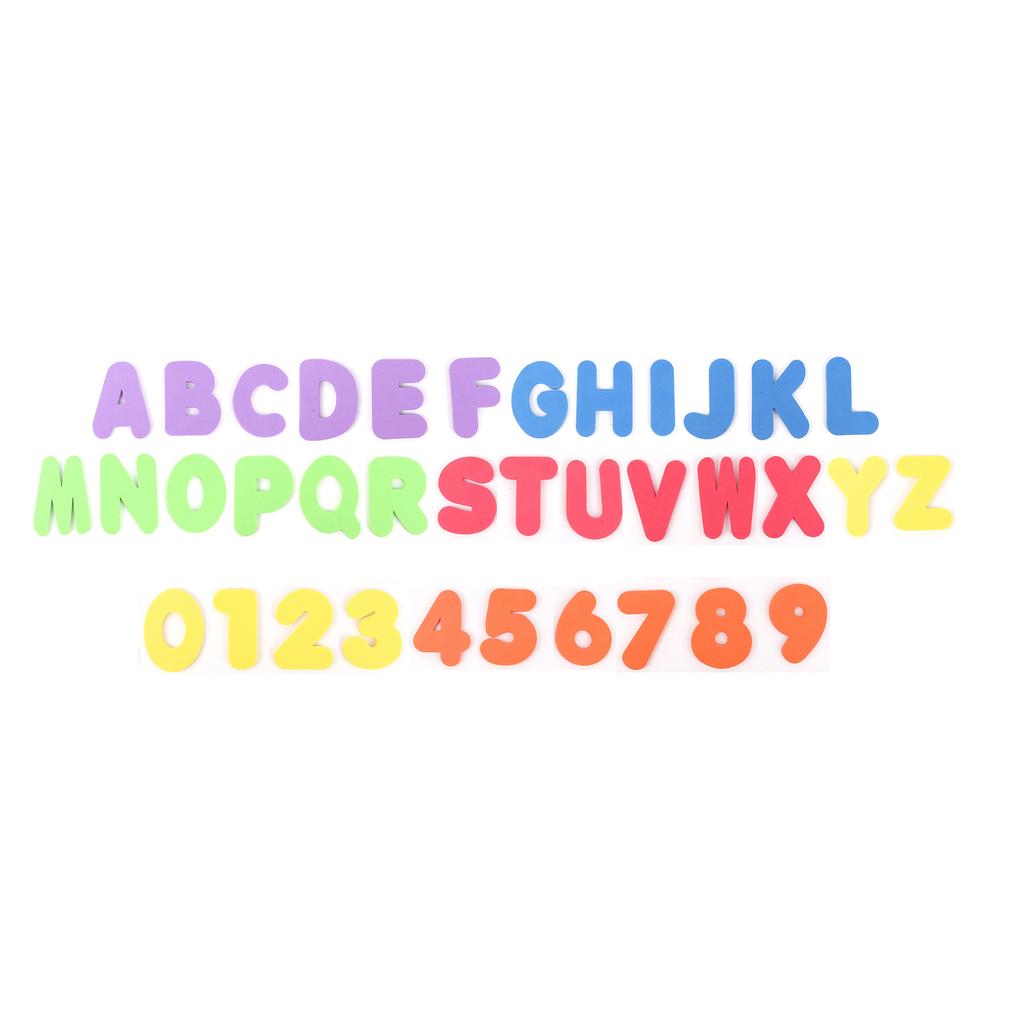 Children'S Baby Bathing Fun Cognition Floating Alphanumeric Foam Sticker Wall Baby Water Toy
