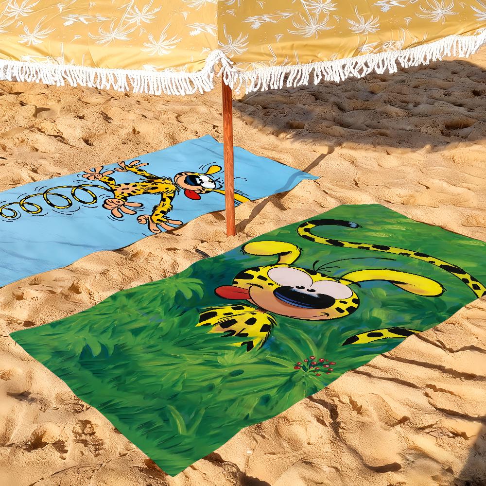 Asciugamano Divertente Carino M-Marsupilami Cartone Animato Morbido Piscina Regalo Per Viaggio Palestra Doccia Campeggio Asciugatura Rapida Sportivo Grandi Asciugamani da Spiaggia