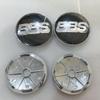 4 PCS Wheel Centre Cap Alloy Hub Center Caps 68mm Black+Silver