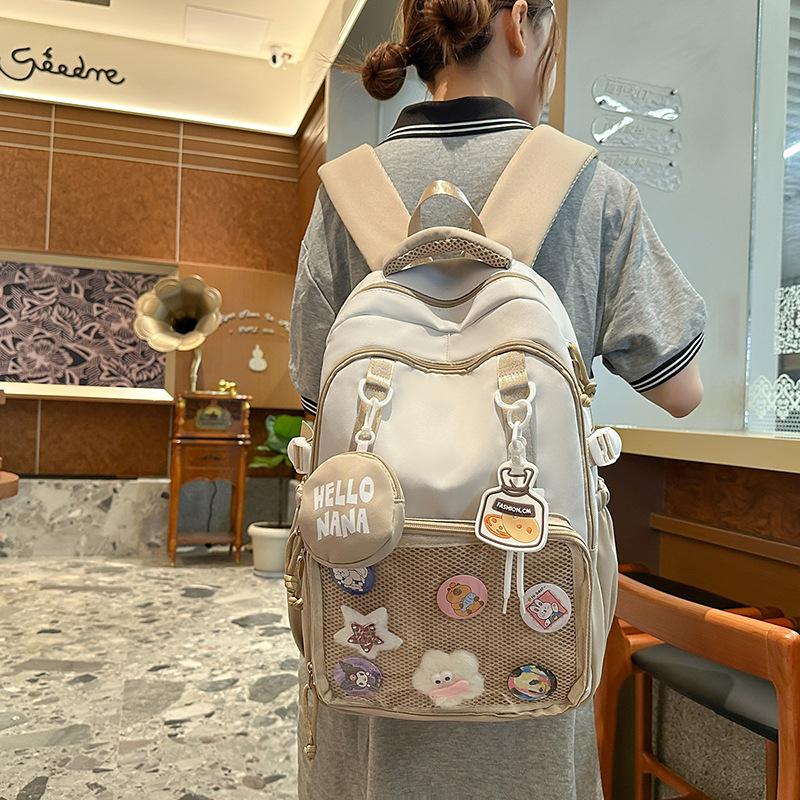 Plecak studencki o dużej pojemności Damska torba szkolna