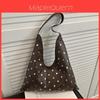 Street Style Pu Tote Bag With Studded Details For Daily Use