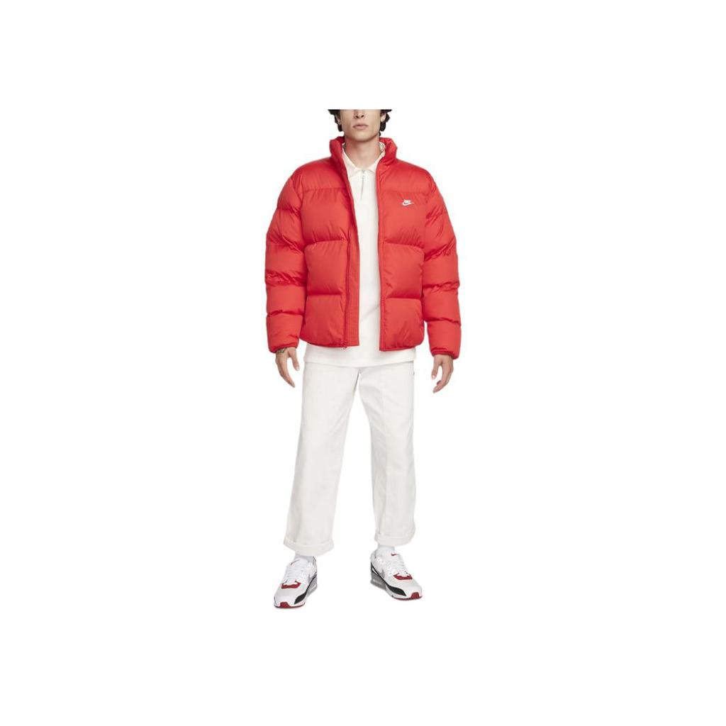Nike Sportswear Club Logo Embroidered Stand Collar Long Sleeve Cotton Jacket Men Jackets FB7368-657