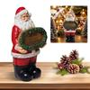 Santa Claus Figurine with Merry Christmas Santa Claus Desktop Decorations Multi-Purpose Creative Santa Ornament for Home Decor