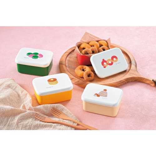 Tatsumiya OBENTO Long Rectangular Bento Box with Mini Pancakes (30447)