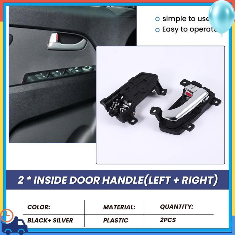 A90Q-2Pcs Car Left/Right Ide Door Handle For KIA Sportage 2010 2011 2012 2013 2014 82610-3W000 82620-3W000