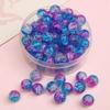 Perline di Vetro Crackle da 8/10mm per Gioielli Fai da Te - Perline Rotonde per Braccialetti e Collane