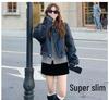 2026 Women's Black Wool Blend High-Waisted Slimming A-Line Short Skirt - Spring to Winter