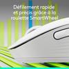 Souris - Sans Fil - Logitech - Signature M650 - Blanc - Droitier