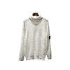 Mens High Neck Solid Color Knit Sweater Long Sleeve Casual Loose Fit Top