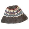 Jacquard Wool Hat Women Winter Thickened Warm Knitted Hat Cold Ear Protection Bucket Hat Women