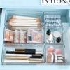 Clear Desktop Storage Box: Portable Plastic Organizer for Makeup & Small Items