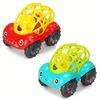 Toddler Push Toy Cars, Rattle Grab Soft Toys, Baby Teether Grab Balls, Baby Rattle Cars, Toddler Trucks, 1-3 Baby Gifts, Soft Truck Baby Gifts