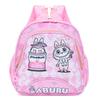 Kid Stylish Cartoon Backpack With Durable Fabric Colorful Pattern Zipper Closure