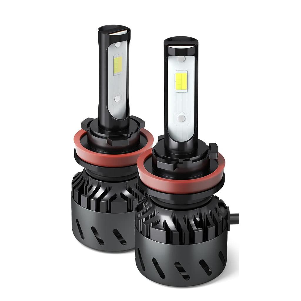 LED Fog Lamps H11 H8 H9 H16 Temperature Switching Integrated Type POOPEE Headlights for DC12V Cars 28W Light Emission Switching (Japanese Cars)