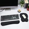 Keyboard Wrist Rest Pad and Mouse Pad with Wrist Support Set (3 Pieces), Mouse Pad with Non-slip Rubber Base, Ergonomic Memory F