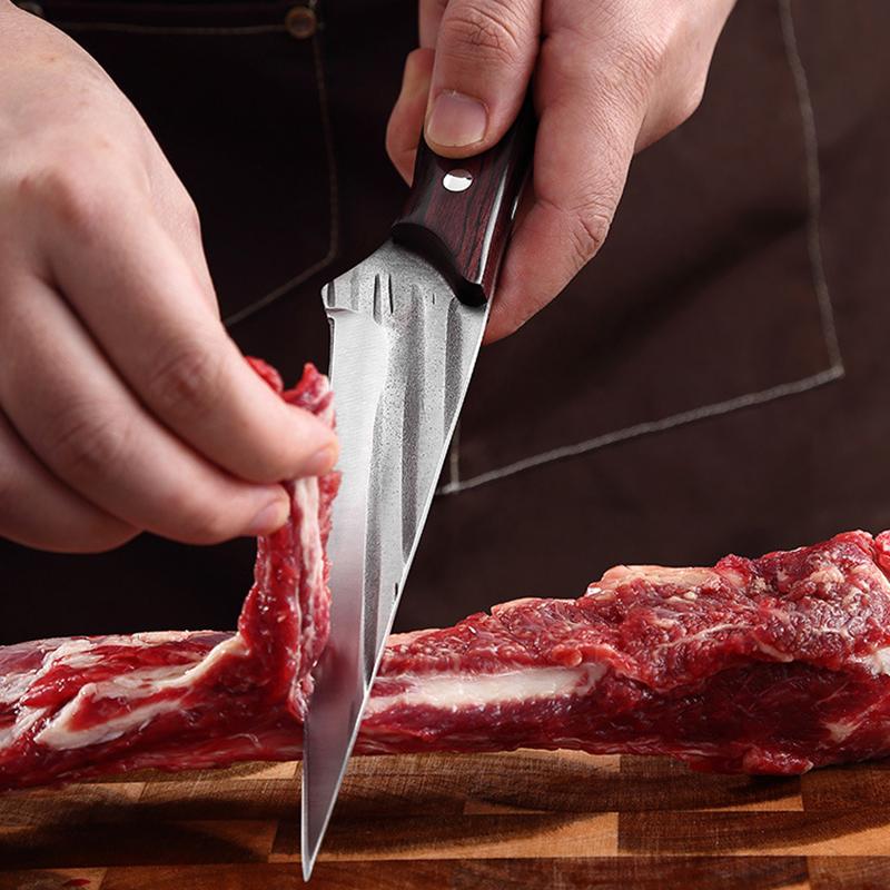 Handmade Forged Boning Knife Kitchen Knives Full Tang Wood Handle Meat Cleaver Chef Knife Slicing Fish Knife Cooking Tools