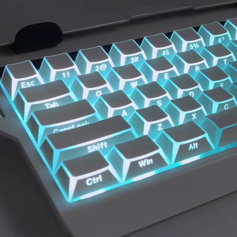 Zhe Ying 3.0 Angled Translucent PBT Keycaps with Custom Magnetic Switches