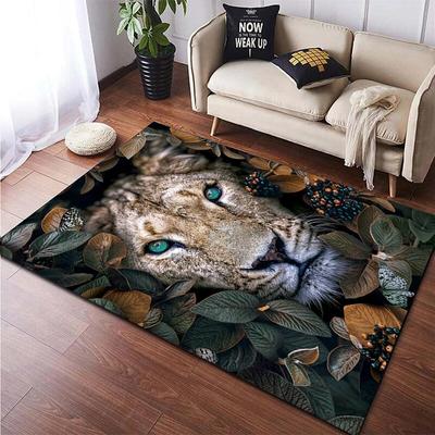 3D Baskı Kaplan Güzelliği Baskılı Halı Oturma Odası İçin Kaymaz Alan Halısı Yatak Odası Modern Ev Dekorasyonu Yoga Matı Dropshipping