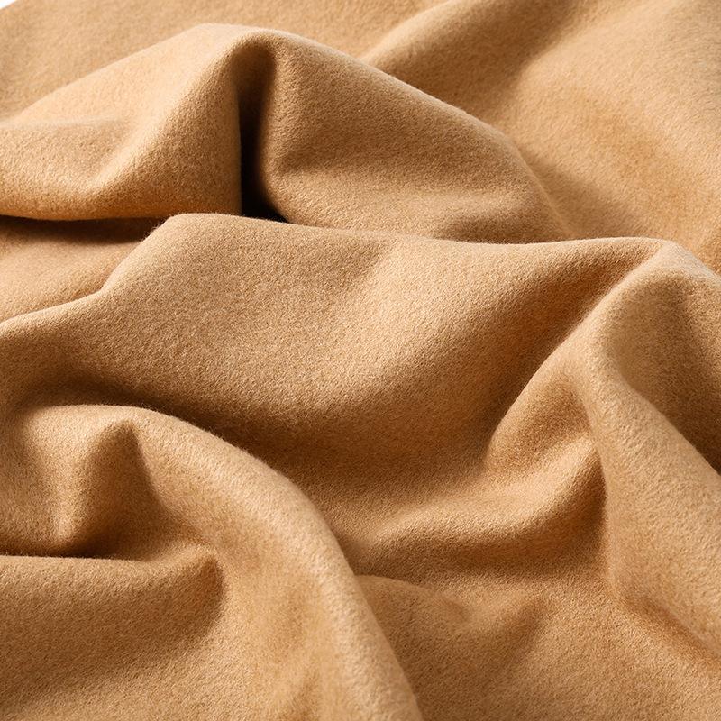 Classic Simple Solid Wool Blend Scarf Women Men Fall Winter High Quality Woolen Shawl Thick Warm Tassel Muffler Female Male Wrap