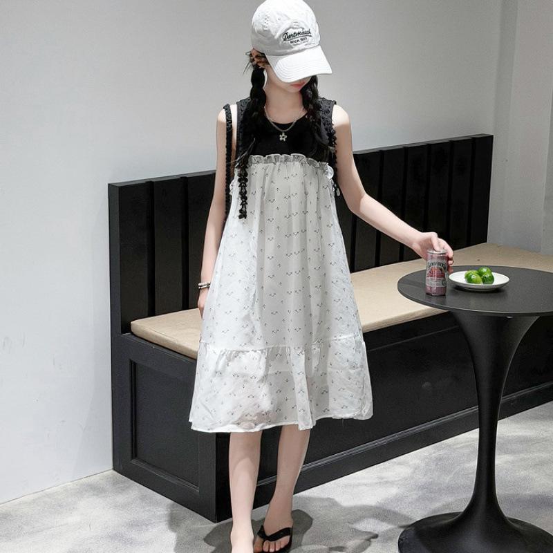 Girls' Summer Lace Princess Dress - Stylish Children's Vest Skirt