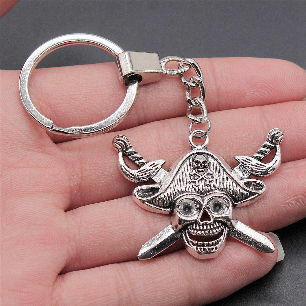 30mm Keychains Bat Cross Skull Vintage Jewelry Supplies QY006