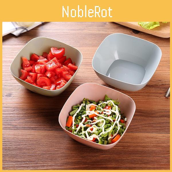 Versatile Food Grade Plastic Square Fruit Plate Colorful Serving Bowl Candy Dish