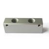 20x25mm WxH 1/4" BSP Female 2 3 4 5 6 7 8 10 Ways 4-12 Ports Solid Aluminum Pneumatic Air Manifold Block Splitter