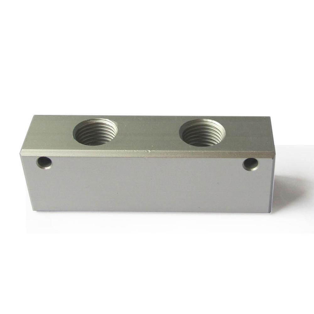 20x25mm WxH 1/4" BSP Female 2 3 4 5 6 7 8 10 Ways 4-12 Ports Solid Aluminum Pneumatic Air Manifold Block Splitter