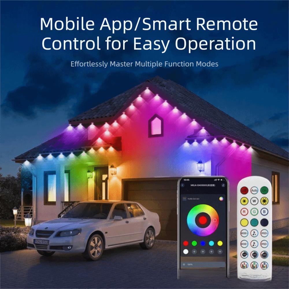 Waterproof RGB Lights App Remote Control LED Lights Remote Control String Lights  Party Decor