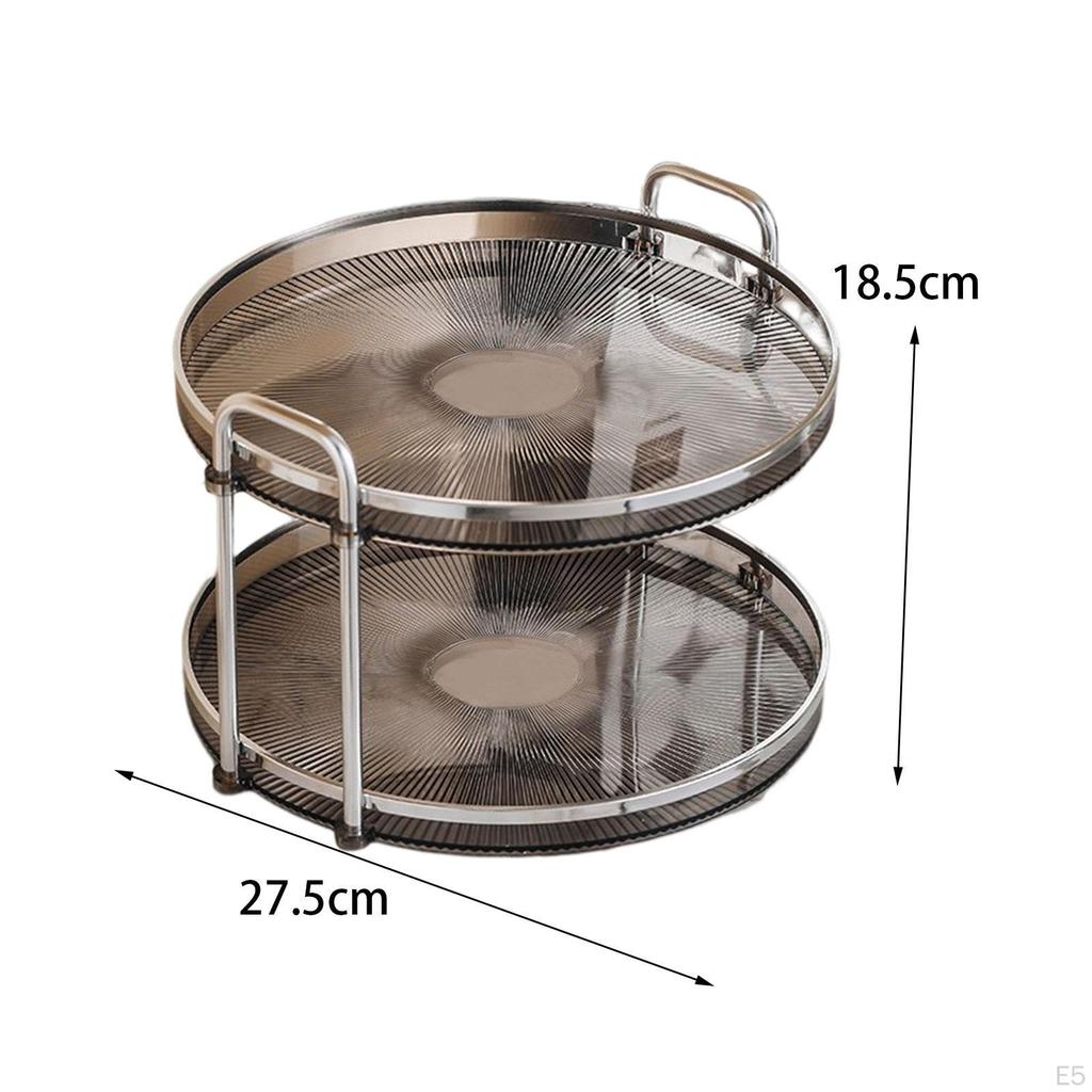 2 Tier Counter Tray ,Countertop Organizer Home Jewelry Storage Serving