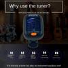 LCD Display Acoustic Guitar Tuner Chromatic Digital Guitar Tuner Electric Digital Tuner  Bass