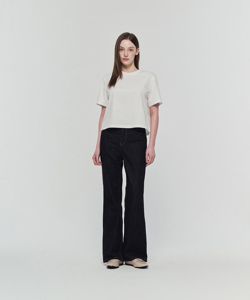 DUVETICA Mirasol Crop (Light Ivory) (Women'S Short Sleeve T-Shirt)