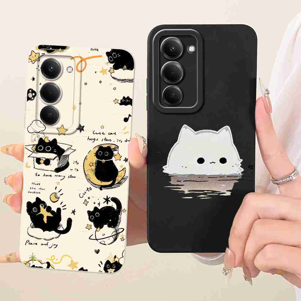 For Xiaomi Redmi 15 4G Case Lovely Cat Rabbit Cover Soft Silicone Phone Case For Xiaomi Redmi 15 Redmi15 4G Bags 6.9''