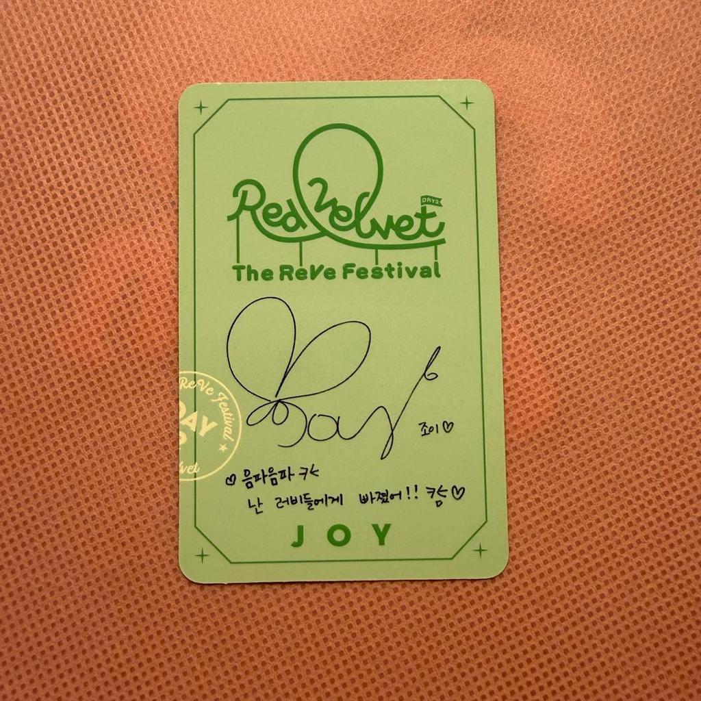 [USED] Red Velvet Joy Trading Card