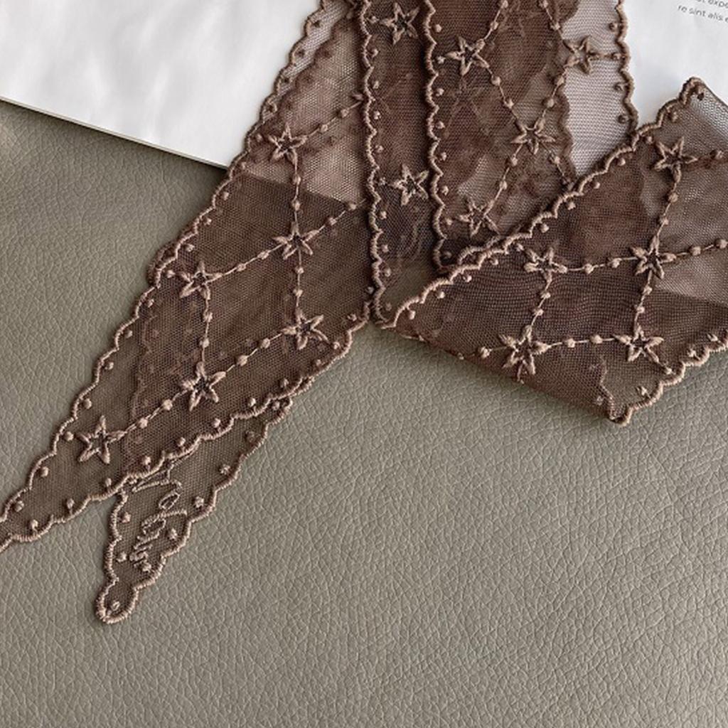 Hollowed Lace Scarf Headband for Lady Hair Scarf Bandanas Headpiece Turban Hairband Women Photo Headscarf Head Accessory