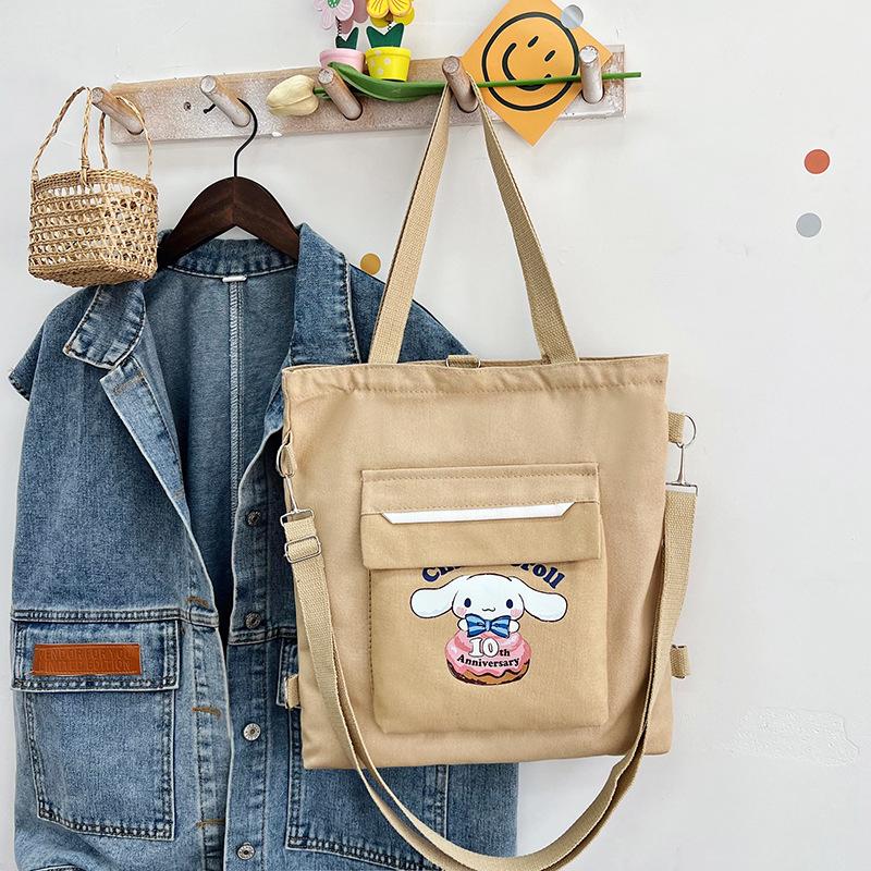 Geantă de tutoriat pentru studenți de capacitate mare, geantă de pânză, geantă de umăr nouă, geantă messenger dulce la modă, rucsac