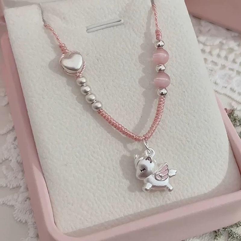 Sterling Silver 999 Unicorn Necklace - Children s Day Gift for Girls