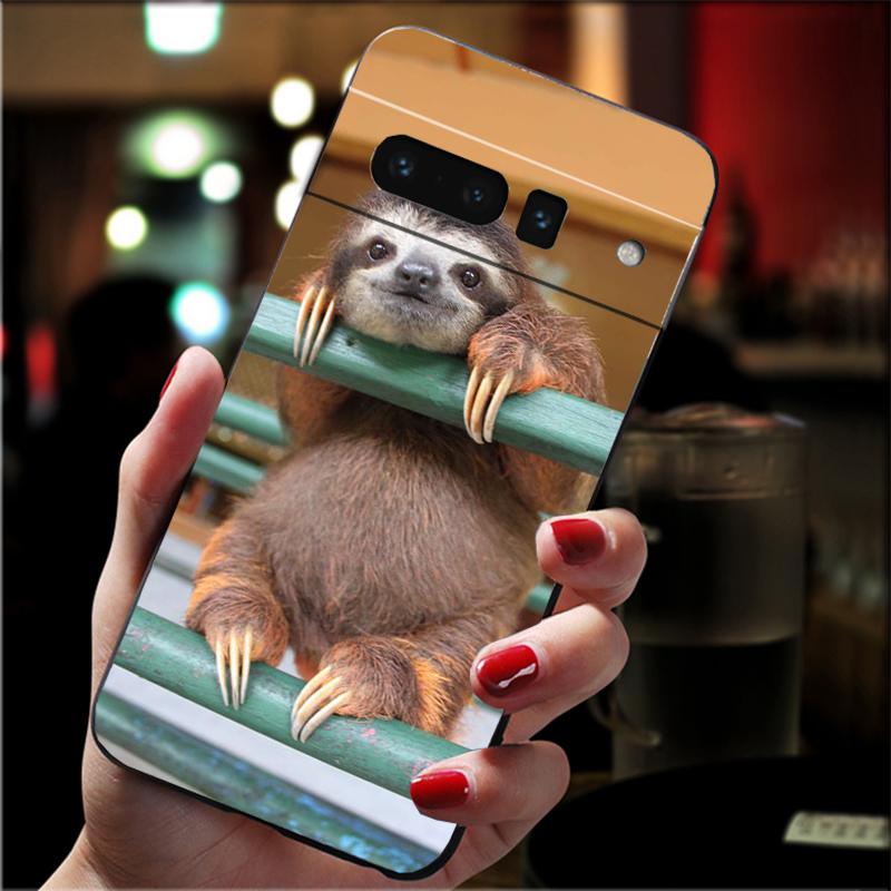 

Phone Case For Google Pixel 10 9 Pro XL 9A 8 7 6 Pro Pixel 8A 7A 6A Pixel 8 7 6 5 Cute Caffeinated Sloth animal Google Pixel 9